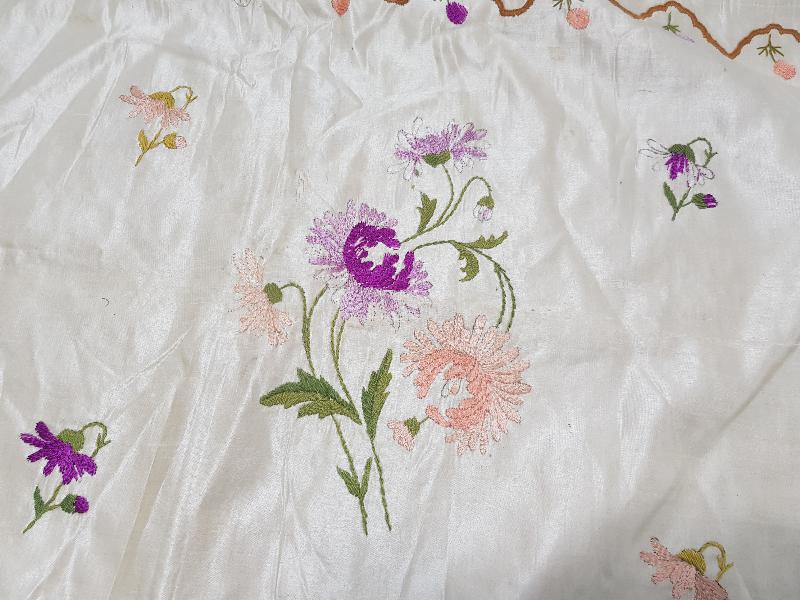 OSMANLI DÖNEMİ RUM İŞİ İPEK YASTIK YÜZÜ