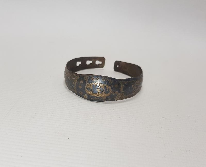 OSMANLICA YADİGAR YAZILI SAVATLI GÜMÜŞ BİLEZİK 