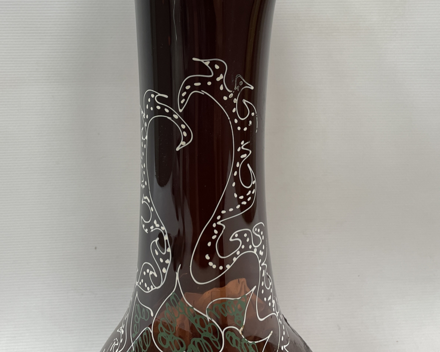 1900 LERDEN DEV BOY KOPARMA VE MİNE İŞÇİLİKLİ MURANO VAZO