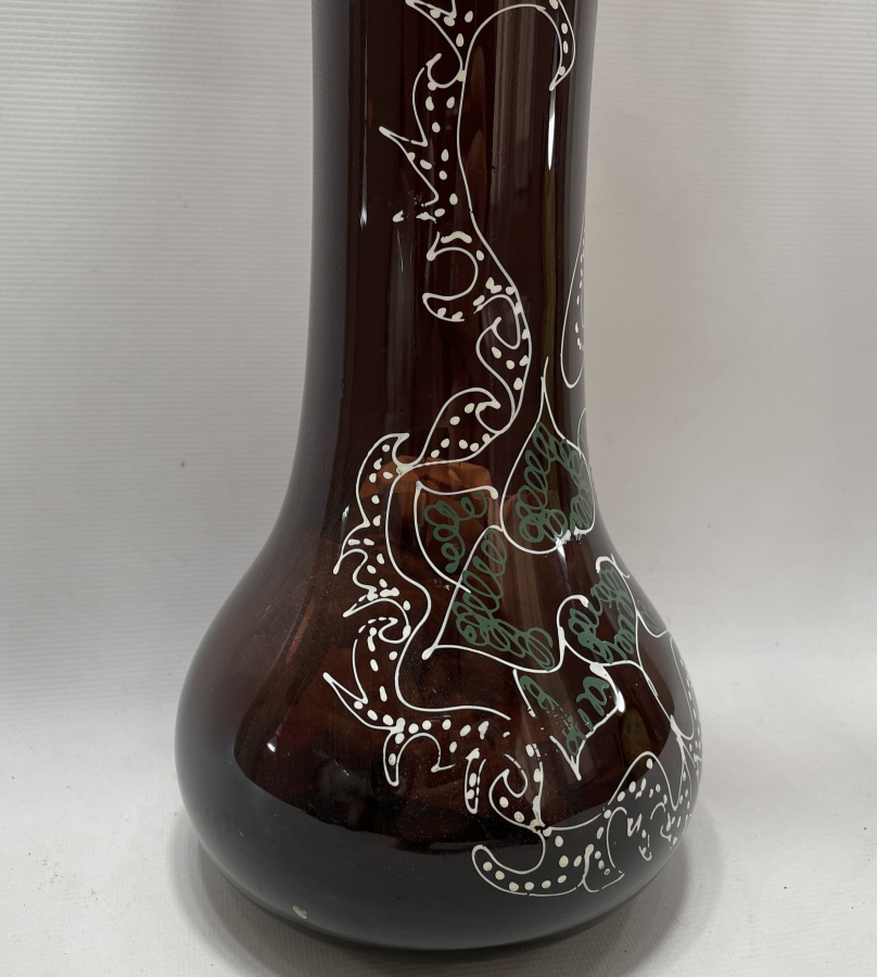 1900 LERDEN DEV BOY KOPARMA VE MİNE İŞÇİLİKLİ MURANO VAZO