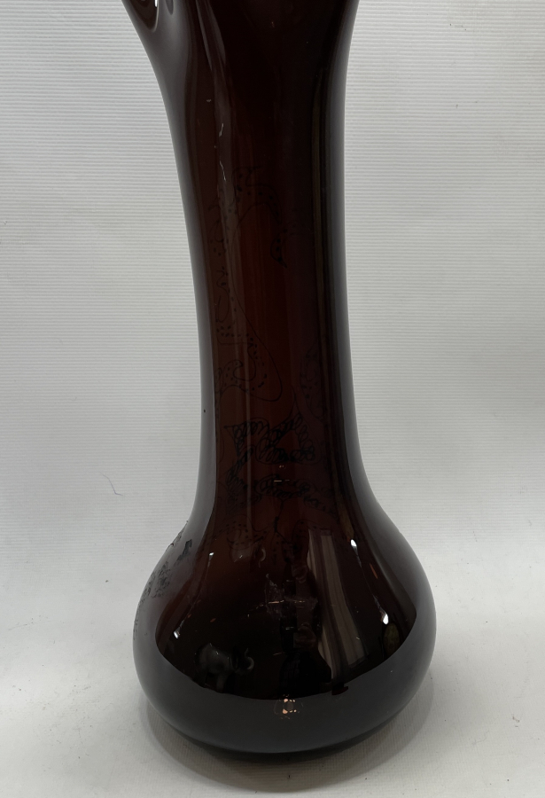 1900 LERDEN DEV BOY KOPARMA VE MİNE İŞÇİLİKLİ MURANO VAZO