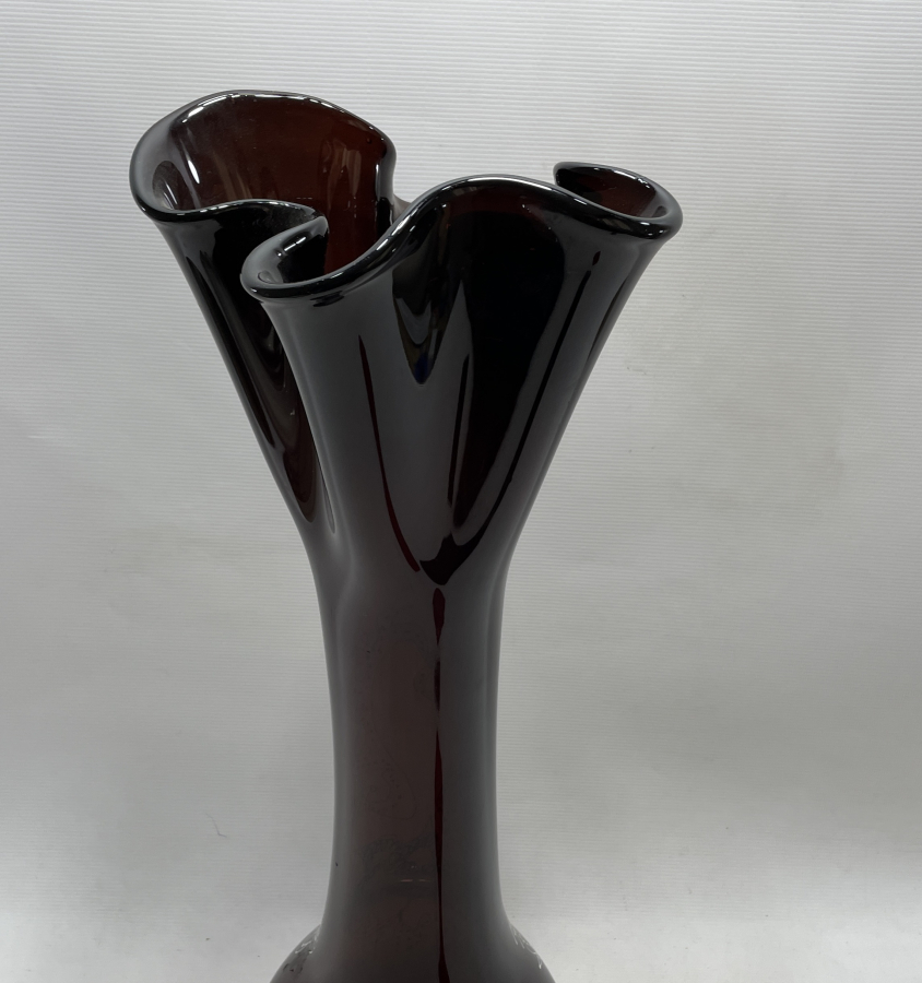 1900 LERDEN DEV BOY KOPARMA VE MİNE İŞÇİLİKLİ MURANO VAZO