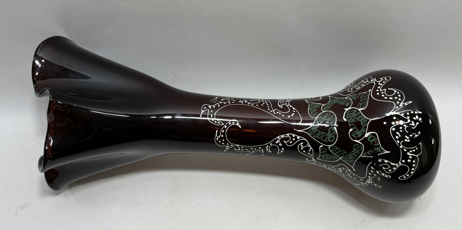 1900 LERDEN DEV BOY KOPARMA VE MİNE İŞÇİLİKLİ MURANO VAZO