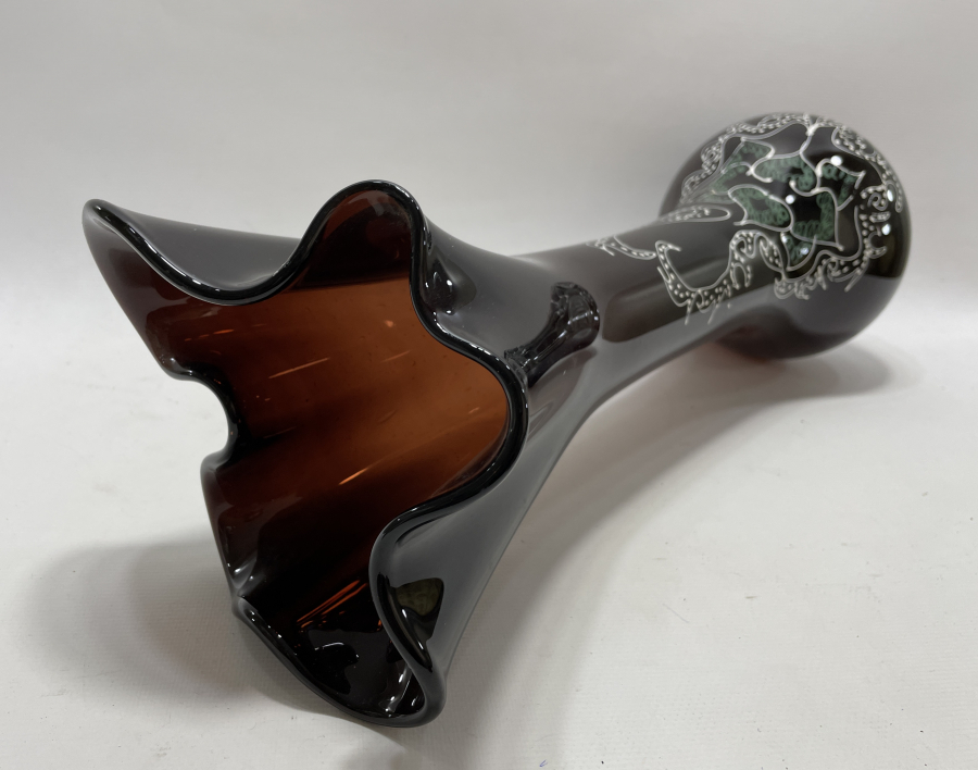 1900 LERDEN DEV BOY KOPARMA VE MİNE İŞÇİLİKLİ MURANO VAZO