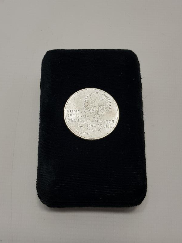 1974 ALMANYA GÜMÜŞ 5 MARK HATIRA PARA