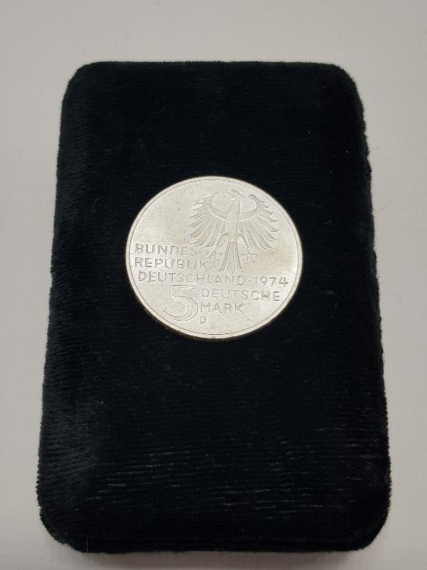 1974 ALMANYA GÜMÜŞ 5 MARK HATIRA PARA