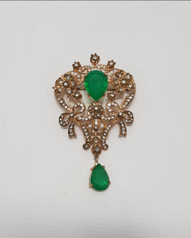 BÜYÜK BOY ELMAS BROŞ 