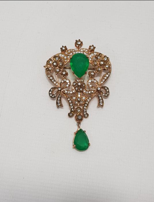 BÜYÜK BOY ELMAS BROŞ 