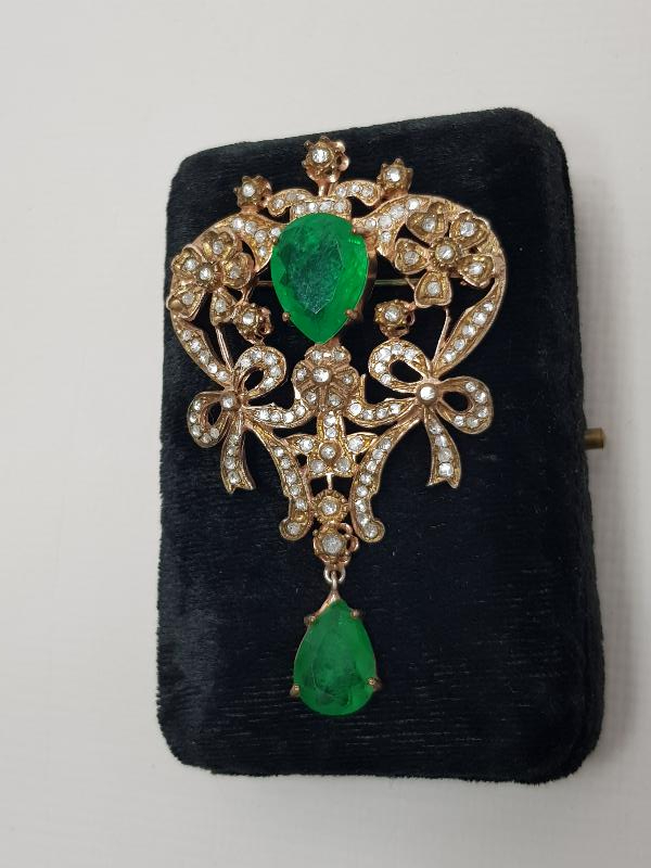 BÜYÜK BOY ELMAS BROŞ 