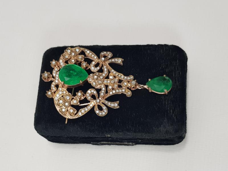 BÜYÜK BOY ELMAS BROŞ 