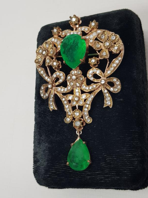 BÜYÜK BOY ELMAS BROŞ 