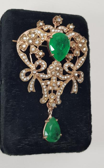 BÜYÜK BOY ELMAS BROŞ 