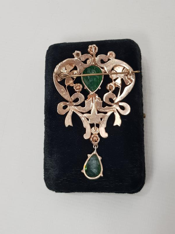 BÜYÜK BOY ELMAS BROŞ 