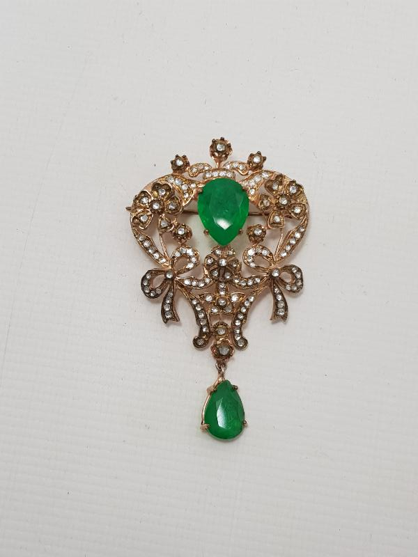 BÜYÜK BOY ELMAS BROŞ 