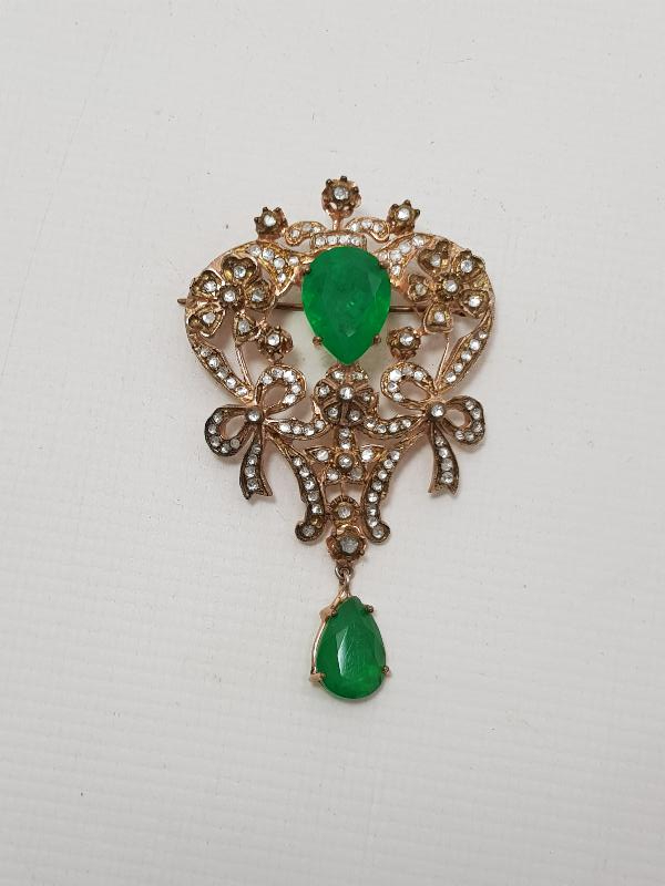 BÜYÜK BOY ELMAS BROŞ 