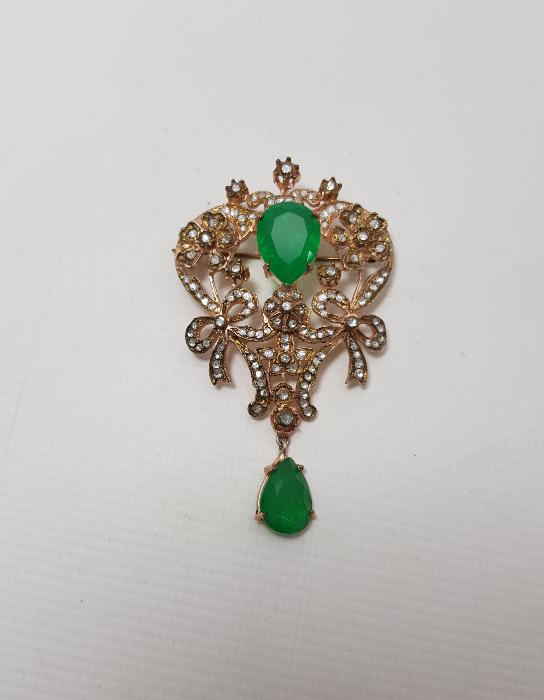 BÜYÜK BOY ELMAS BROŞ 