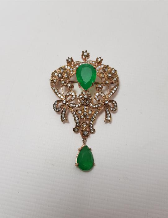 BÜYÜK BOY ELMAS BROŞ 