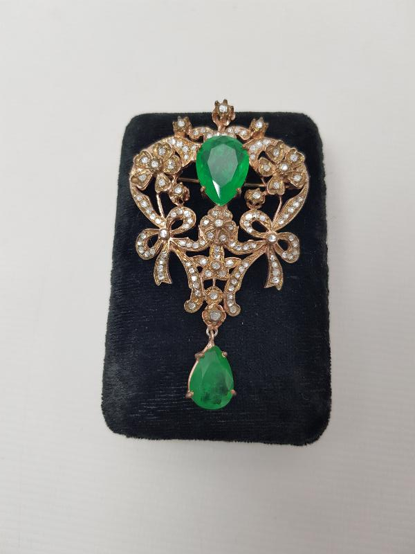 BÜYÜK BOY ELMAS BROŞ 