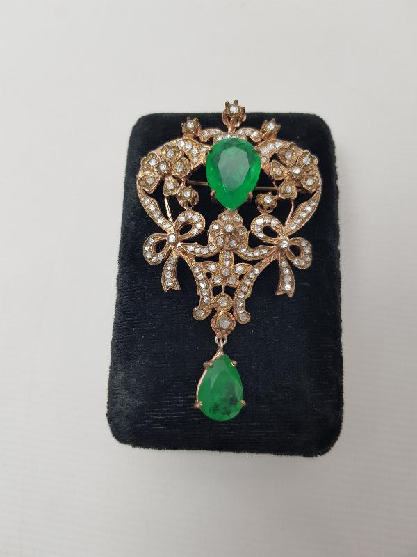 BÜYÜK BOY ELMAS BROŞ 