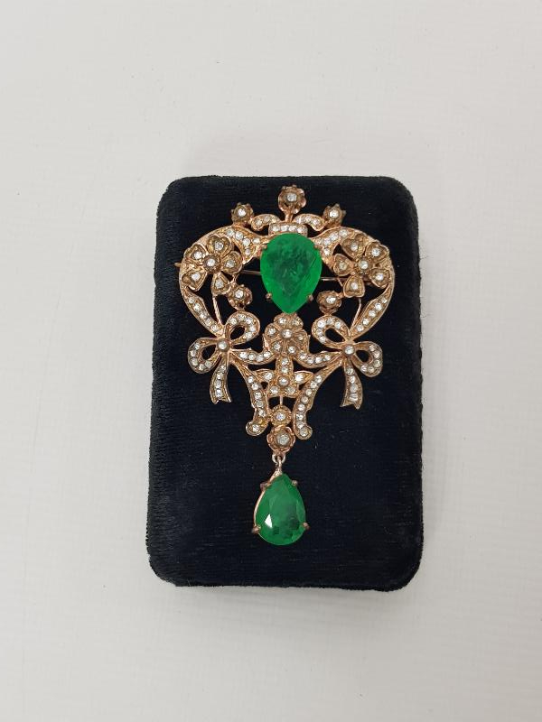 BÜYÜK BOY ELMAS BROŞ 