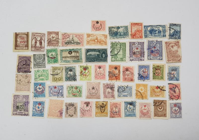 OSMANLI DÖNEMİ 50 ADET PUL 