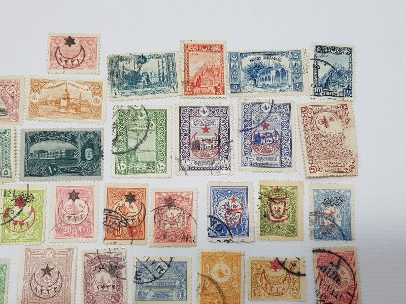 OSMANLI DÖNEMİ 50 ADET PUL 