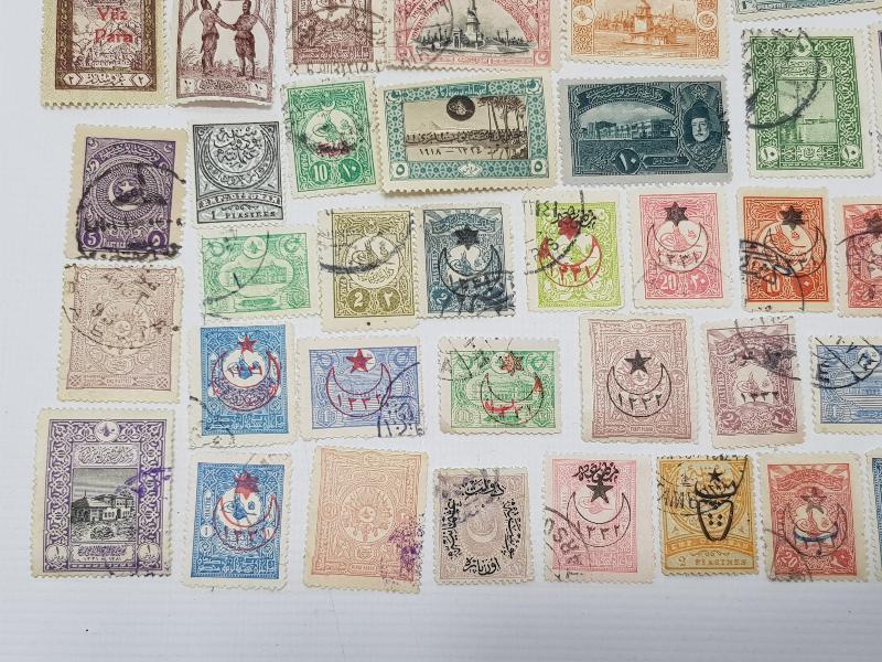 OSMANLI DÖNEMİ 50 ADET PUL 