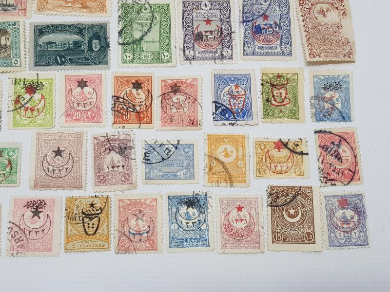 OSMANLI DÖNEMİ 50 ADET PUL 