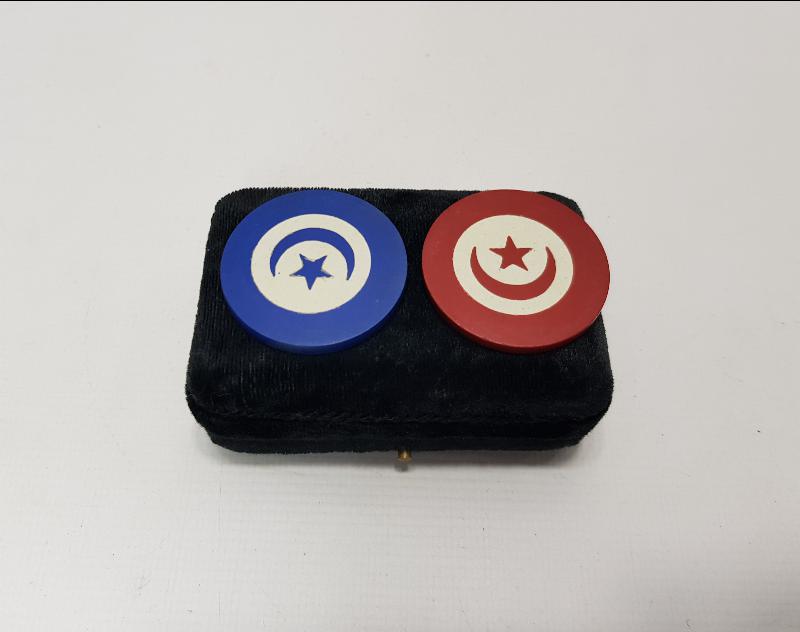 OSMANLI DÖNEMİ AY YILDIZLI BİR ÇİFT KUMAR JETONU