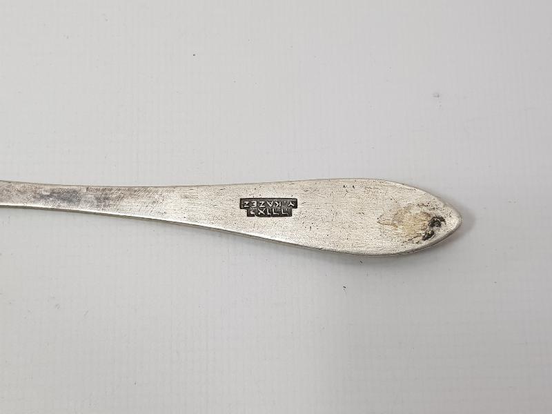 OSMANLI DÖNEMİ BERGAMALI YAHUDİ USTA Y. KAZEZ YAPIMI GÜMÜŞ KAŞIK 