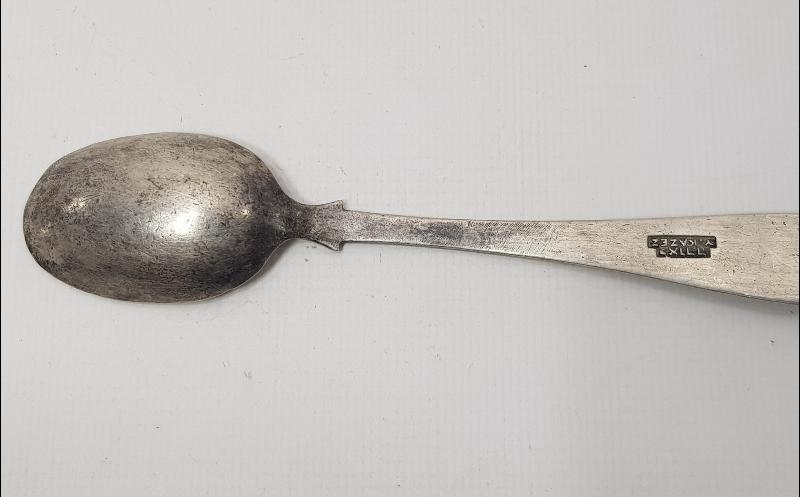 OSMANLI DÖNEMİ BERGAMALI YAHUDİ USTA Y. KAZEZ YAPIMI GÜMÜŞ KAŞIK 