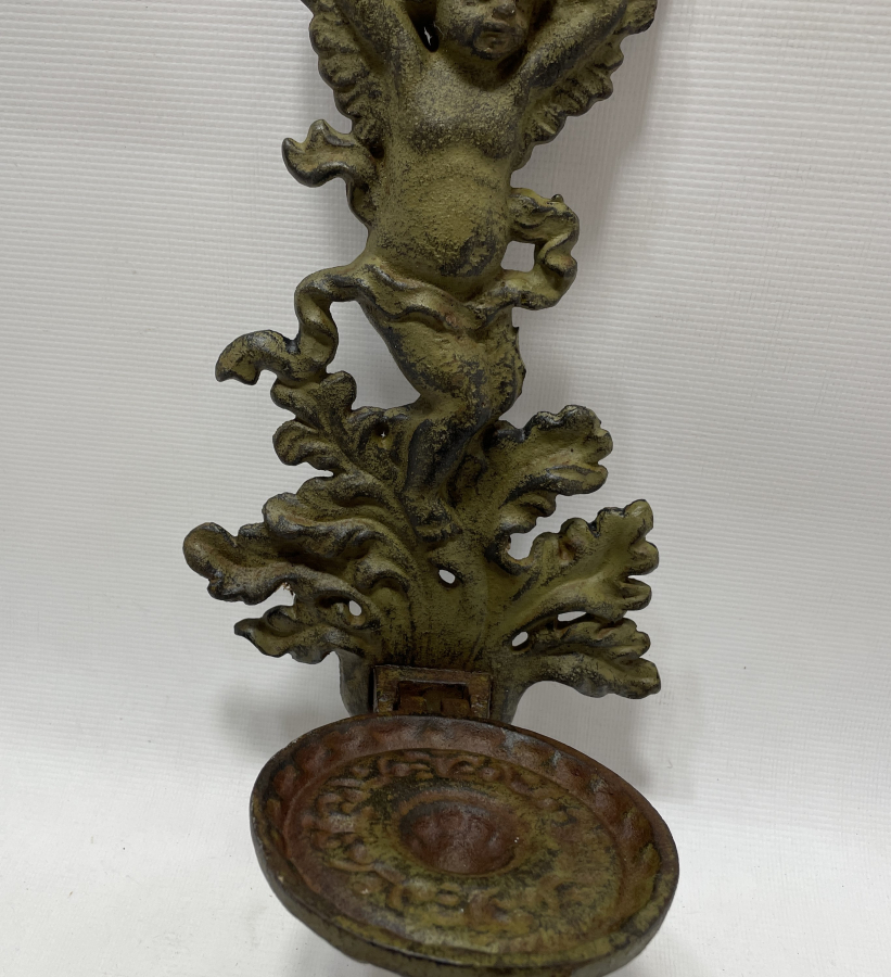 OSMANLI DÖNEMİ NADİR FORMDA RUM İŞİ MELEKLİ MUMLUK