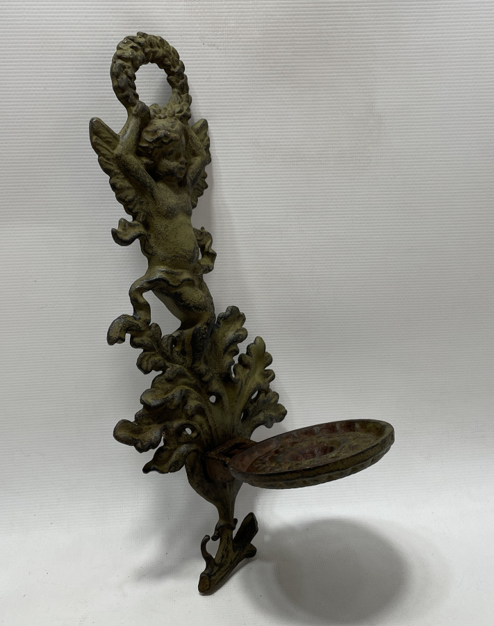 OSMANLI DÖNEMİ NADİR FORMDA RUM İŞİ MELEKLİ MUMLUK