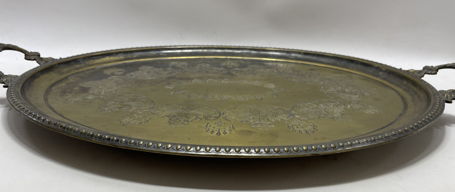 OSMANLI DÖNEMİ SÜLEYMANİYE İŞİ ÇOK NADİR BÜYÜK BOY TEPSİ