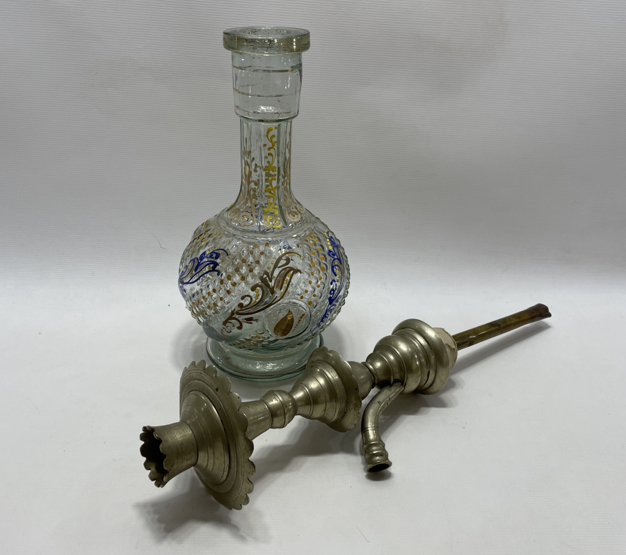 OSMANLI DÖNEMİ ÜZERİ MİNE İŞÇİLİKLİ NARGİLE