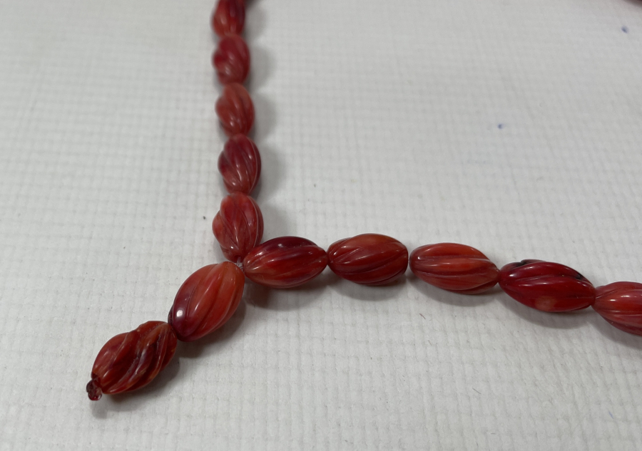 BURGULU MERCAN TAŞINDAN MAMUL TESBİH