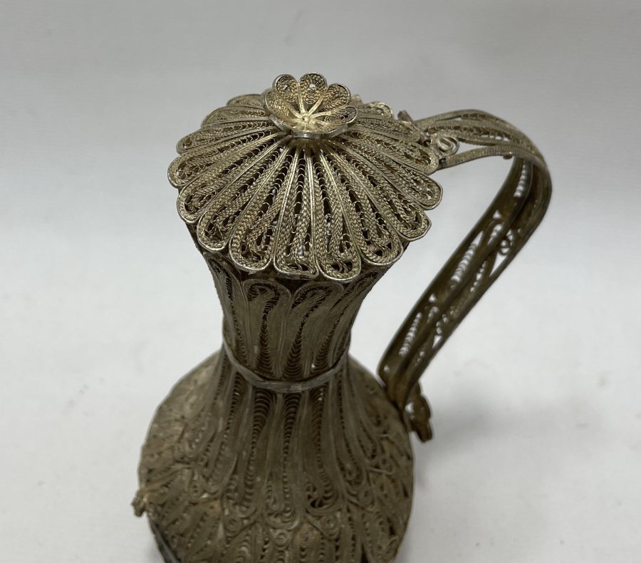 TAMAMI EL YAPIMI TELKARİ İŞÇİLİKLİ SÜRAHİ