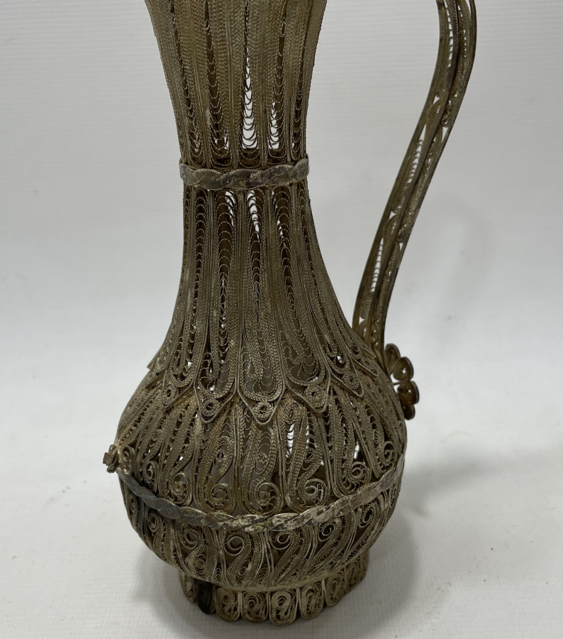 TAMAMI EL YAPIMI TELKARİ İŞÇİLİKLİ SÜRAHİ