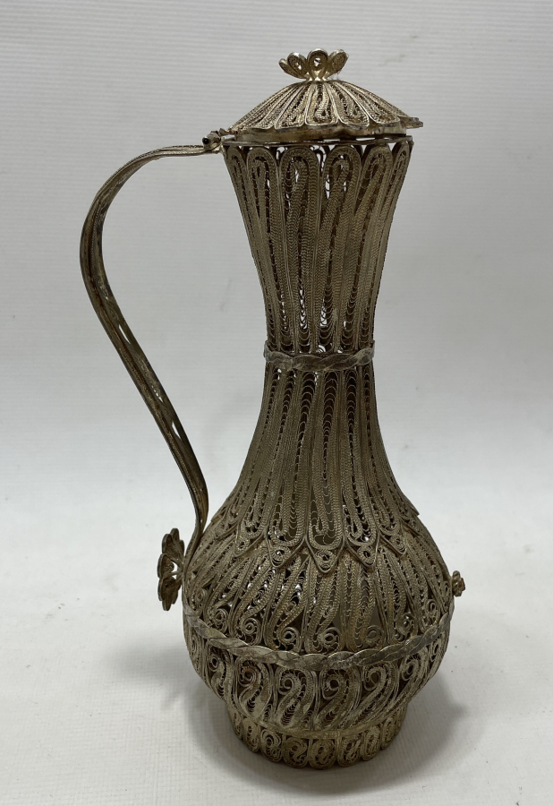 TAMAMI EL YAPIMI TELKARİ İŞÇİLİKLİ SÜRAHİ