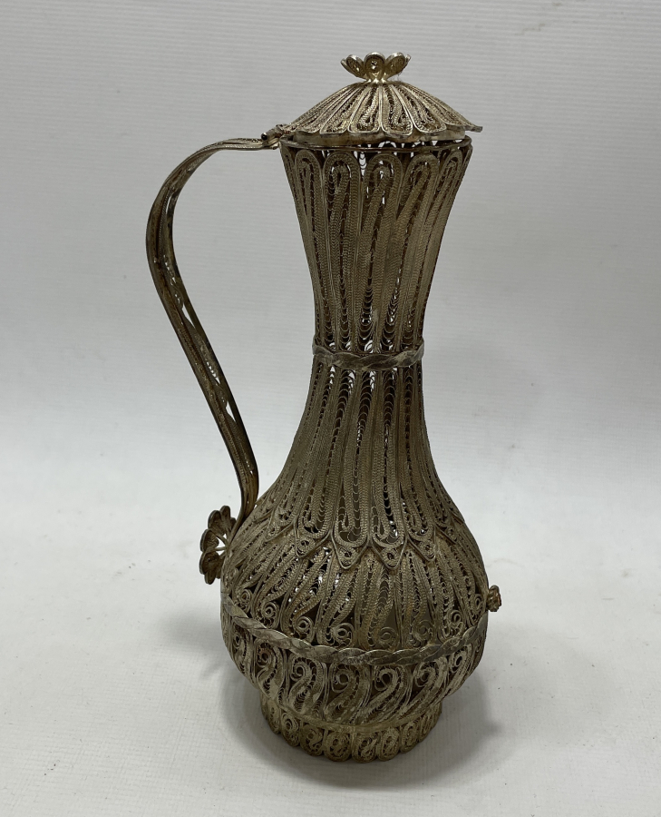 TAMAMI EL YAPIMI TELKARİ İŞÇİLİKLİ SÜRAHİ