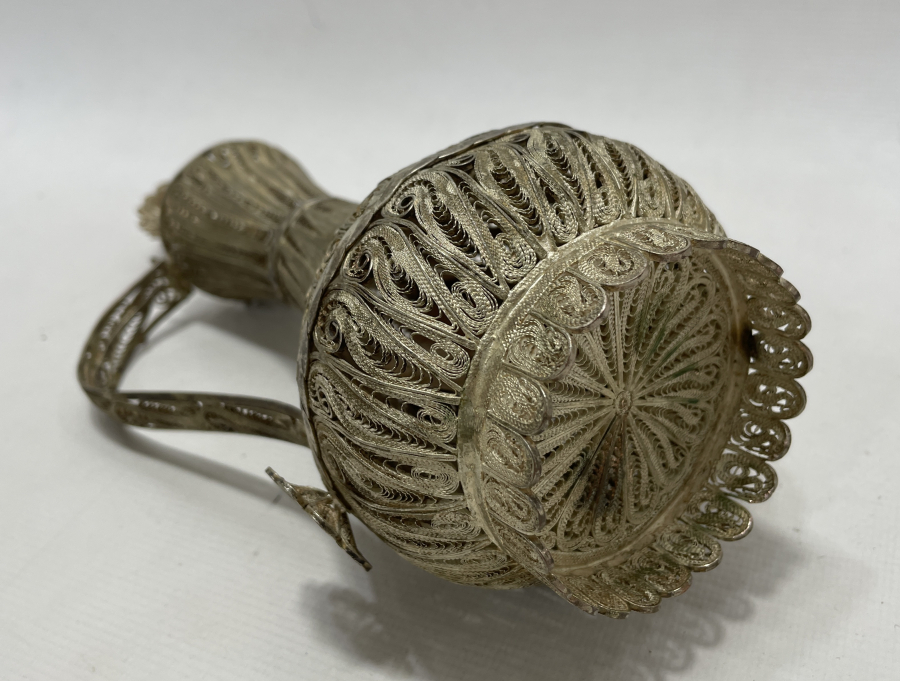 TAMAMI EL YAPIMI TELKARİ İŞÇİLİKLİ SÜRAHİ