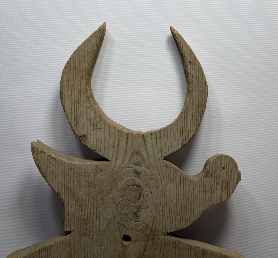 ÜZERİ KUŞKU VE HİLALLİ OSMANLI DÖNEMİ AHŞAP KAVUKLUK - LAMBALIK