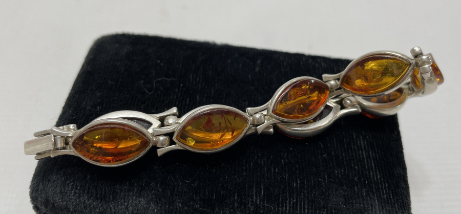 DAMLA KEHRİBARLI GÜMÜŞ BİLEKLİK