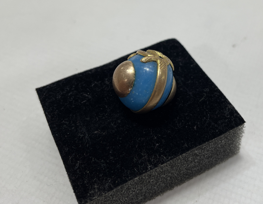 OSMANLI DÖNEMİ ALTIN VE TURKUAZ TAŞLI BEBEK DOĞDULUĞU