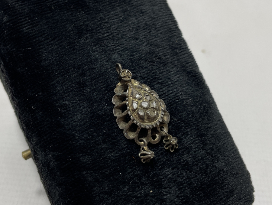 OSMANLI DÖNEMİ ELMAS TAŞLI ALTIN KOLYE UCU