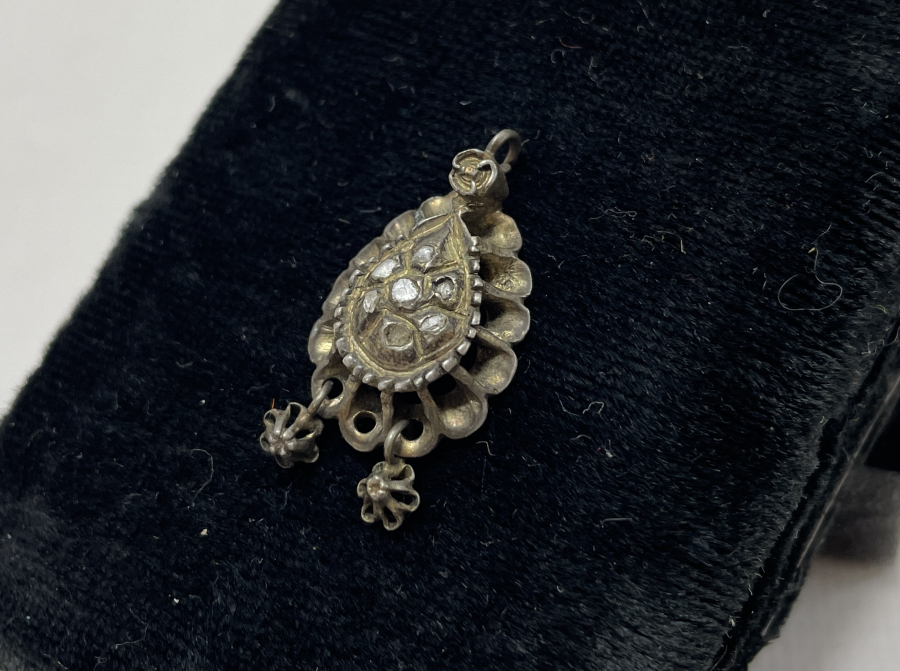 OSMANLI DÖNEMİ ELMAS TAŞLI ALTIN KOLYE UCU