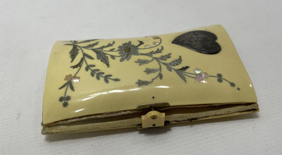 OSMANLI DÖNEMİ GÜMÜŞ ÇAKMA İŞÇİLİKLİ ÇOK NADİR NOT DEFTERİ