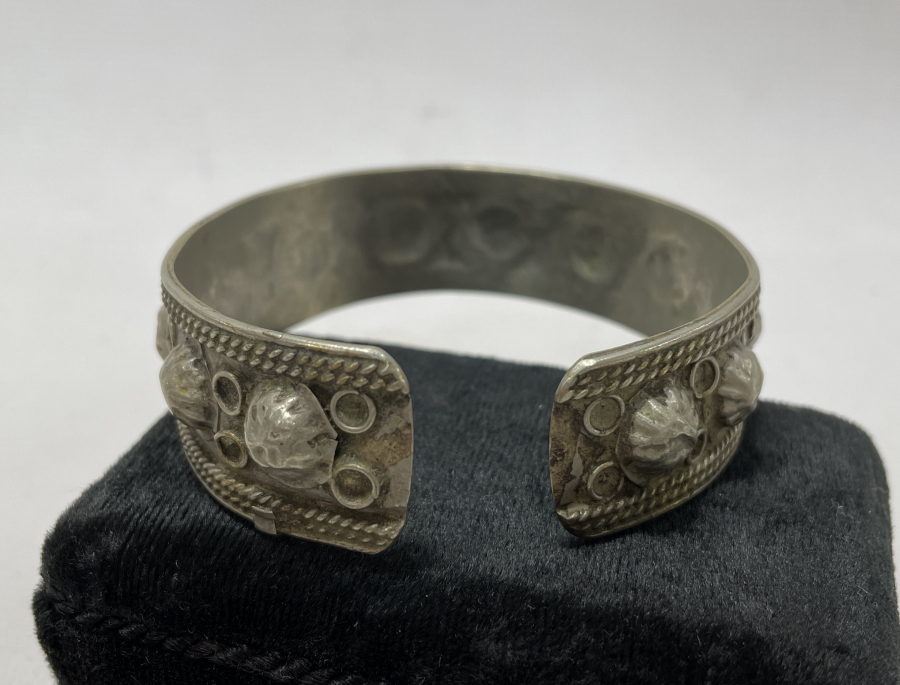 OSMANLI DÖNEMİ NADİR FORMDA ERMENİ İŞİ ÇİVİLİ BİLEZİK