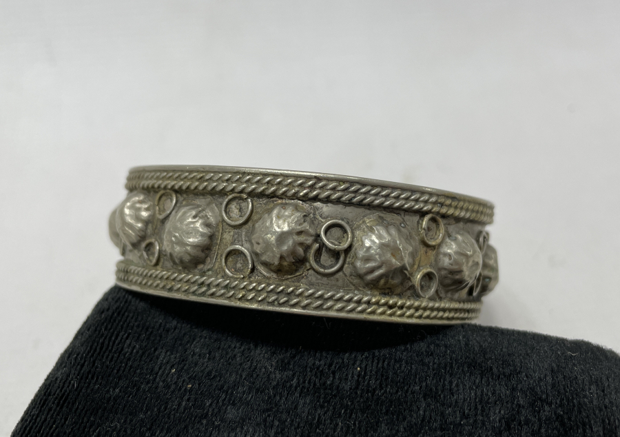 OSMANLI DÖNEMİ NADİR FORMDA ERMENİ İŞİ ÇİVİLİ BİLEZİK