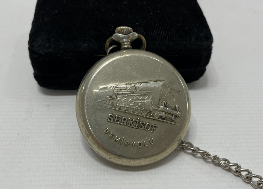 SERKİSOF MARKA KURMALI KÖSTEKLİ CEP SAATİ
